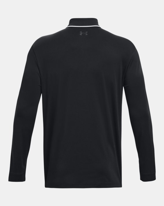 Men's UA Playoff 3.0 Long Sleeve Polo in Black image number 5